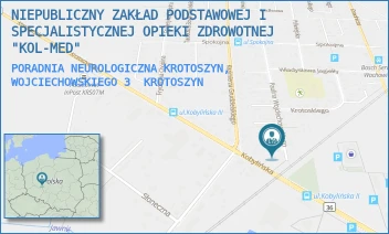PORADNIA NEUROLOGICZNA KROTOSZYN, WOJCIECHOWSKIEGO 3 - NIEPUBLICZNY ZAKŁAD PODSTAWOWEJ I SPECJALISTYCZNEJ OPIEKI ZDROWOTNEJ "KOL-MED" - WOJCIECHOWSKIEGO 3,  KROTOSZYN