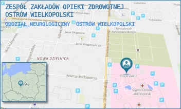 ODDZIAŁ NEUROLOGICZNY - ZESPÓŁ ZAKŁADÓW OPIEKI ZDROWOTNEJ OSTRÓW WIELKOPOLSKI - LIMANOWSKIEGO 20/22,  OSTRÓW WIELKOPOLSKI