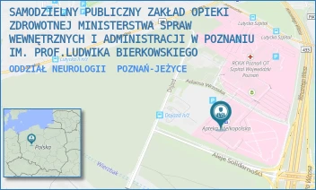 ODDZIAŁ NEUROLOGII - SAMODZIELNY PUBLICZNY ZAKŁAD OPIEKI ZDROWOTNEJ MINISTERSTWA SPRAW WEWNĘTRZNYCH I ADMINISTRACJI W POZNANIU IM. PROF.LUDWIKA BIERKOWSKIEGO - DOJAZD 34,  POZNAŃ-JEŻYCE
