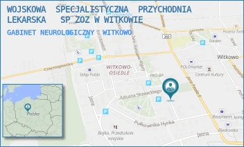 GABINET NEUROLOGICZNY - WOJSKOWA  SPECJALISTYCZNA  PRZYCHODNIA  LEKARSKA   SP ZOZ W WITKOWIE - ŻWIRKI I WIGURY 9,  WITKOWO