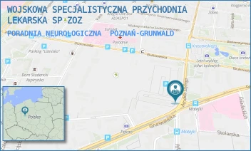 PORADNIA NEUROLOGICZNA - WOJSKOWA SPECJALISTYCZNA PRZYCHODNIA LEKARSKA SP ZOZ - SZYLINGA ARNOLDA 1,  POZNAŃ-GRUNWALD