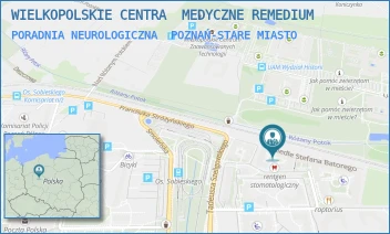 PORADNIA NEUROLOGICZNA - WIELKOPOLSKIE CENTRA  MEDYCZNE REMEDIUM - OS. BATOREGO 80/AB,  POZNAŃ-STARE MIASTO