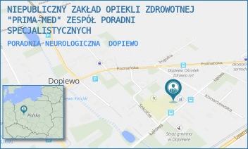 PORADNIA NEUROLOGICZNA - NIEPUBLICZNY ZAKŁAD OPIEKLI ZDROWOTNEJ "PRIMA-MED" ZESPÓŁ PORADNI SPECJALISTYCZNYCH - ŁĄKOWA 2,  DOPIEWO