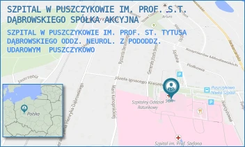 SZPITAL W PUSZCZYKOWIE IM. PROF. ST. TYTUSA DĄBROWSKIEGO ODDZ. NEUROL. Z PODODDZ. UDAROWYM - SZPITAL W PUSZCZYKOWIE IM. PROF. S.T. DĄBROWSKIEGO SPÓŁKA AKCYJNA - KRASZEWSKIEGO 11,  PUSZCZYKOWO