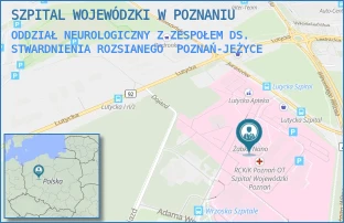 ODDZIAŁ NEUROLOGICZNY Z ZESPOŁEM DS. STWARDNIENIA ROZSIANEGO - SZPITAL WOJEWÓDZKI W POZNANIU - JURASZÓW 7-19,  POZNAŃ-JEŻYCE