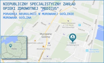 PORADNIA NEUROLOGII W MUROWANEJ GOŚLINIE - NIEPUBLICZNY SPECJALISTYCZNY ZAKŁAD OPIEKI ZDROWOTNEJ "MEDICUS" - DWORCOWA 10,  MUROWANA GOŚLINA