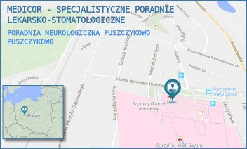PORADNIA NEUROLOGICZNA PUSZCZYKOWO - MEDICOR - SPECJALISTYCZNE PORADNIE LEKARSKO-STOMATOLOGICZNE - KRASZEWSKIEGO 11,  PUSZCZYKOWO