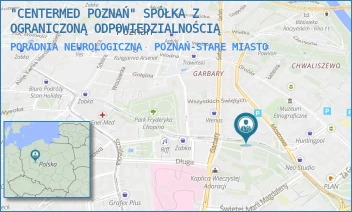 PORADNIA NEUROLOGICZNA - "CENTERMED POZNAŃ" SPÓŁKA Z OGRANICZONĄ ODPOWIEDZIALNOŚCIĄ - MOSTOWA 23A/28,  POZNAŃ-STARE MIASTO