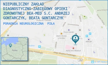 PORADNIA NEUROLOGICZNA - NIEPUBLICZNY ZAKŁAD DIAGNOSTYCZNO-ZABIEGOWY OPIEKI ZDROWOTNEJ BEA-MED S.C. ANDRZEJ GONTARCZYK, BEATA GONTARCZYK - MATWIEJEWA 6,  PIŁA