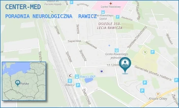 PORADNIA NEUROLOGICZNA - CENTER-MED - 11 LISTOPADA 1,  RAWICZ