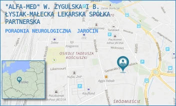 PORADNIA NEUROLOGICZNA - "ALFA-MED" W. ZYGULSKA I B. ŁYSIAK-MAŁECKA LEKARSKA SPÓŁKA PARTNERSKA - HALLERA 9,  JAROCIN