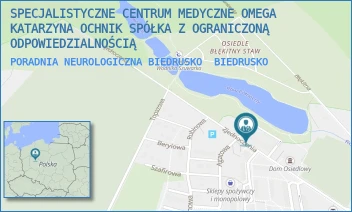 PORADNIA NEUROLOGICZNA BIEDRUSKO - SPECJALISTYCZNE CENTRUM MEDYCZNE OMEGA KATARZYNA OCHNIK SPÓŁKA Z OGRANICZONĄ ODPOWIEDZIALNOŚCIĄ - ZJEDNOCZENIA 6/97,  BIEDRUSKO