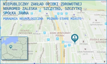 PORADNIA NEUROLOGICZNA - NIEPUBLICZNY ZAKŁAD OPIEKI ZDROWOTNEJ NEUROMED ZALESKA - SZCZYTKO, SZCZYTKO SPÓŁKA JAWNA - OS. WICHROWE WZGÓRZE 122,  POZNAŃ-STARE MIASTO