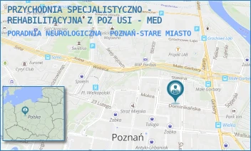 PORADNIA NEUROLOGICZNA - PRZYCHODNIA SPECJALISTYCZNO - REHABILITACYJNA Z POZ USI - MED - SZEWSKA 5/6,  POZNAŃ-STARE MIASTO