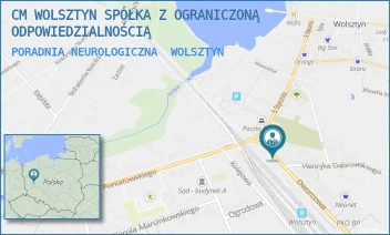 PORADNIA NEUROLOGICZNA - CM WOLSZTYN SPÓŁKA Z OGRANICZONĄ ODPOWIEDZIALNOŚCIĄ - DWORCOWA 3/-,  WOLSZTYN