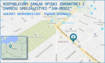 GABINET NEUROLOGICZNY - NIEPUBLICZNY ZAKŁAD OPIEKI ZDROWOTNEJ Z ZAKRESU SPECJALISTYKI "JAN-MEDIC" - ŚCIEGIENNEGO 22,  POZNAŃ-GRUNWALD