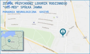 PORADNIA NEUROLOGICZNA - ZESPÓŁ PRZYCHODNI LEKARZA RODZINNEGO "GOS-MED" SPÓŁKA JAWNA - GRANICZNA 4,  GOSTYŃ