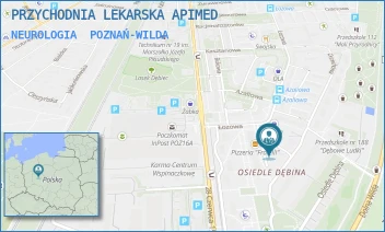 NEUROLOGIA - PRZYCHODNIA LEKARSKA APIMED - OS. DĘBINA 103,  POZNAŃ-WILDA
