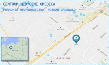 PORADNIA NEUROLOGICZNA - CENTRUM MEDYCZNE OMEDICA - STĘSZEWSKA 41/4,  POZNAŃ-GRUNWALD