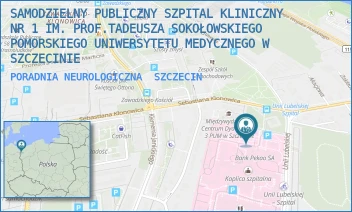 PORADNIA NEUROLOGICZNA - UNIWERSYTECKI SZPITAL KLINICZNY NR 1 IM. PROF. TADEUSZA SOKOŁOWSKIEGO PUM W SZCZECINIE - UNII LUBELSKIEJ 1,  SZCZECIN