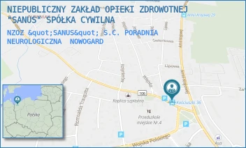 NZOZ "SANUS" S.C. PORADNIA NEUROLOGICZNA - NIEPUBLICZNY ZAKŁAD OPIEKI ZDROWOTNEJ "SANUS" SPÓŁKA CYWILNA - KOŚCIUSZKI 36,  NOWOGARD