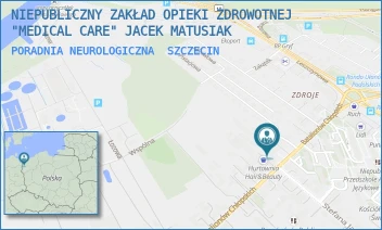 PORADNIA NEUROLOGICZNA - NIEPUBLICZNY ZAKŁAD OPIEKI ZDROWOTNEJ "MEDICAL CARE" JACEK MATUSIAK - BATALIONÓW CHŁOPSKICH 86,  SZCZECIN