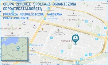 PORADNIA NEUROLOGICZNA - GRUPA ZDROWIE SPÓŁKA Z OGRANICZONĄ ODPOWIEDZIALNOŚCIĄ - SAMOLOTOWA 9A,  WARSZAWA PRAGA-POŁUDNIE