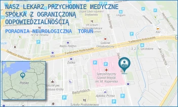 PORADNIA NEUROLOGICZNA - NASZ LEKARZ PRZYCHODNIE MEDYCZNE SPÓŁKA Z OGRANICZONĄ ODPOWIEDZIALNOŚCIĄ - STEFANA BATOREGO 18-22,  TORUŃ